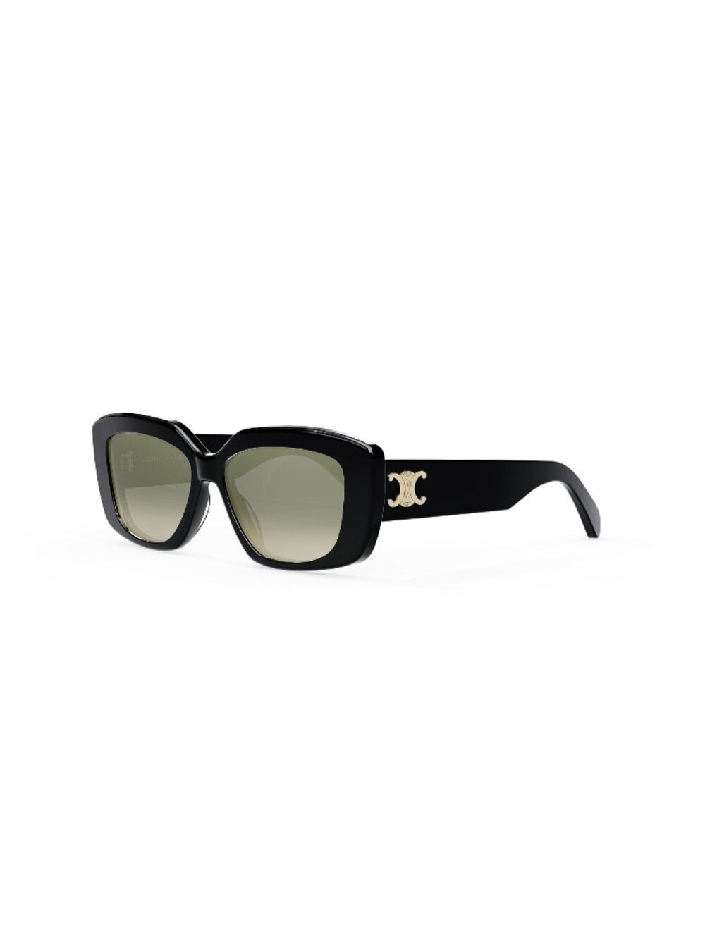 New CELINE Women's Sunglasses Acetate Frame TRIOMPHE CL40216U 01F 55 Black